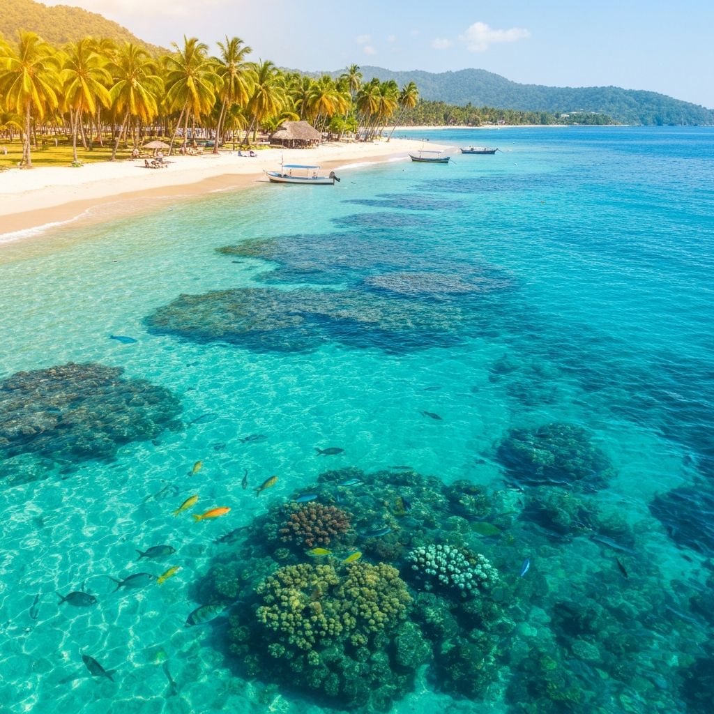 Beautiful Colombian coastline